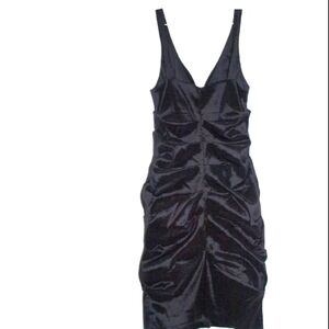 Juno Dress Collection Black Crunch Dress Size Large